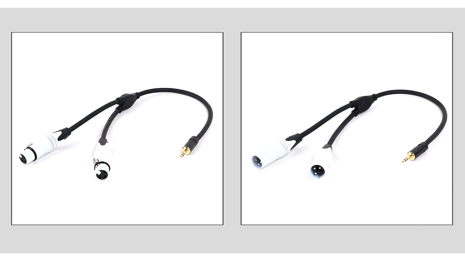 Mehrfarbiges 3-Pin XLR auf 1/8 (3,5mm) Stereo-Klinkenstecker Unbalanciertes Mikrofonkabel für Dynamische Mikrofone 0,3m 0,5m – Detail 12