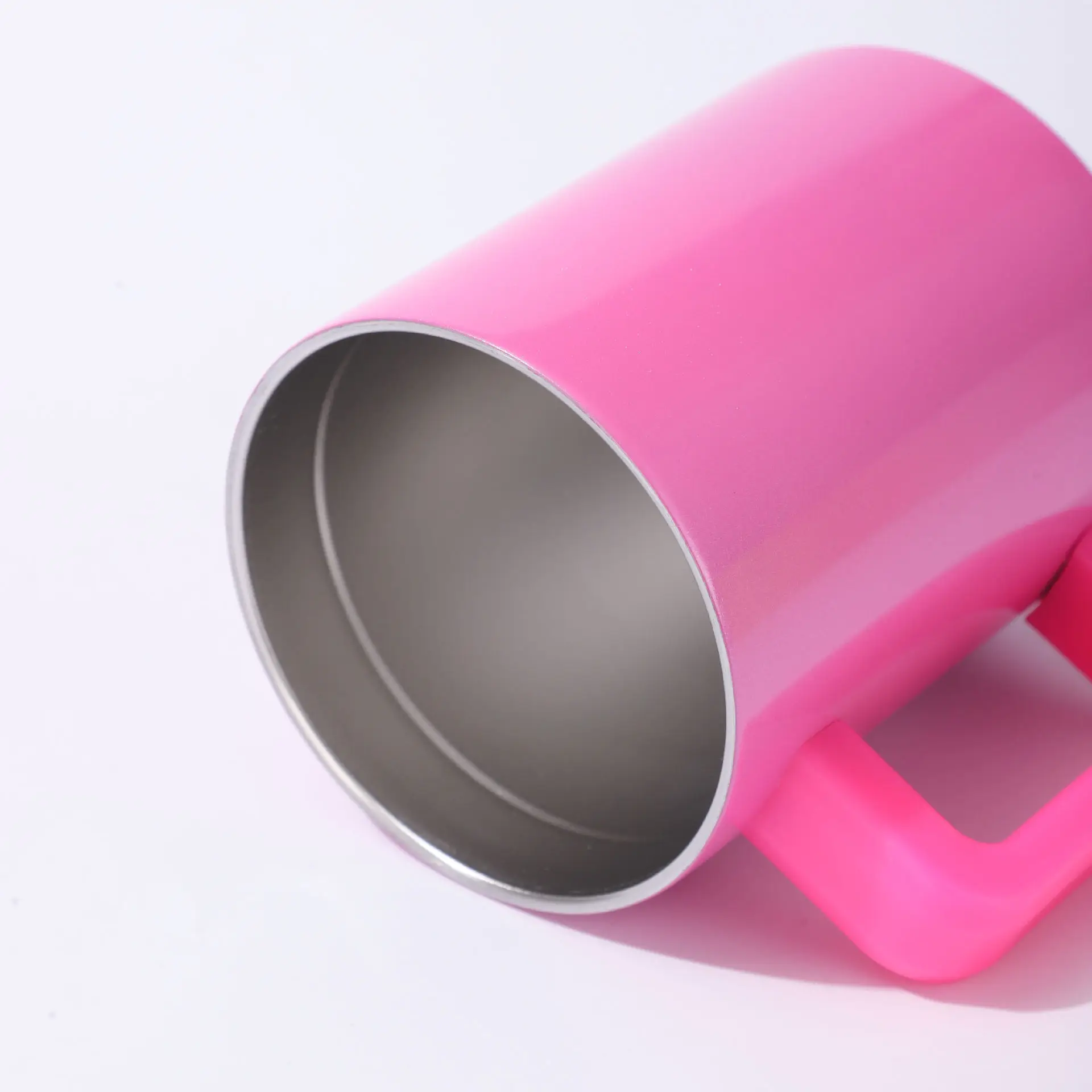 12oz  Sublimation Coffee Mug Magnetic Lid Double-Walled Stainless Steel Insulated Cup With Handle Water Bottle Thermos Bottle view 5