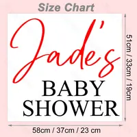 Baby Shower Party สติกเกอร์ไวนิลกระจกแชมเปญทองที่กําหนดเองชื่อสติกเกอร์สําหรับวันเกิด Baptism Baby Shower ฉากหลังตกแต่ง 2