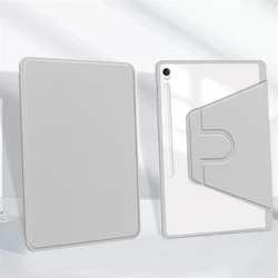 Acrylic 360 Rotation Tablet Case with Pencil Holder - A9 Plus 11inch (Gray)