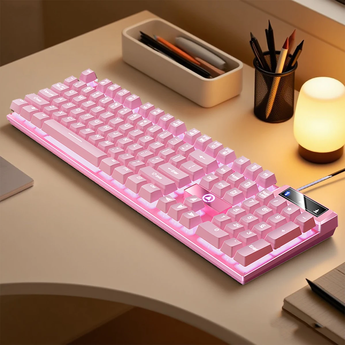 YINDIAO K500 Wire Keyboar Gaming Laptop Desktops PC Computer Office Accessories Low Profile Gamer Keyboars With_voghion.com