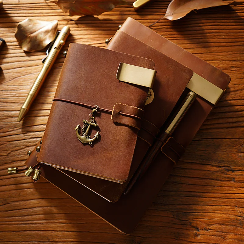 Genuine Leather Handmade Vintage Traveler's Notebook & Journal Organizer Cover
