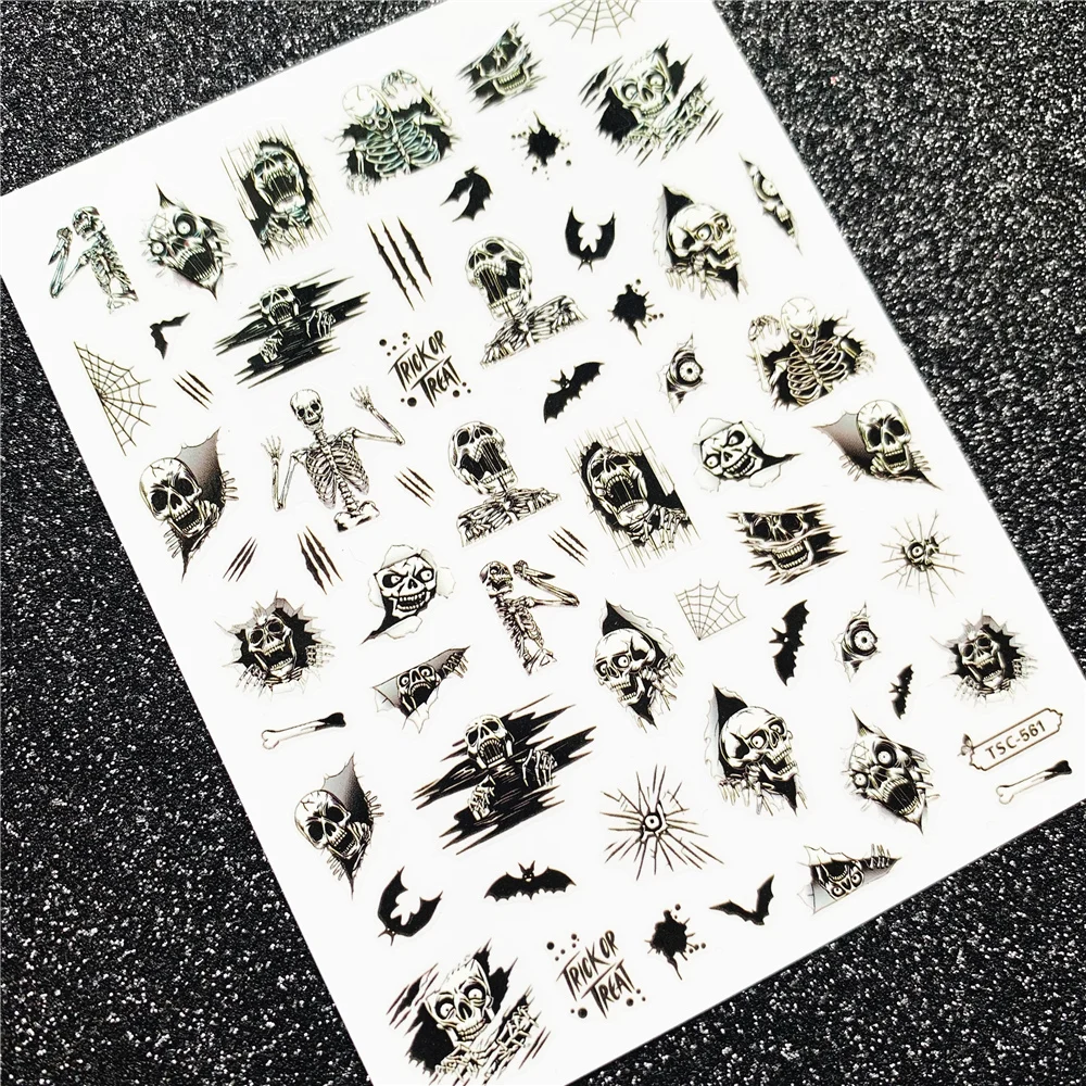 TSC series TSC-550 3D cartoon Cowboy girl Nail art Nail sticker decoration tool Sliders For Decals