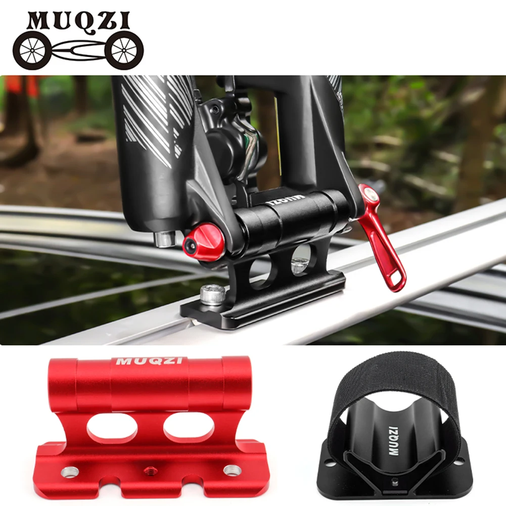 Aluminum Alloy Bicycle Holder Adapter Bracket Front Fork Rear Wheel Luggage Rack Fixed Quick Install Accessories