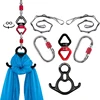 Hardware for Aerial Dance Set Aerial Silk Swivel Climbing Yoga Accessories Fly Aerial Silks and Hammock Swing Accessories