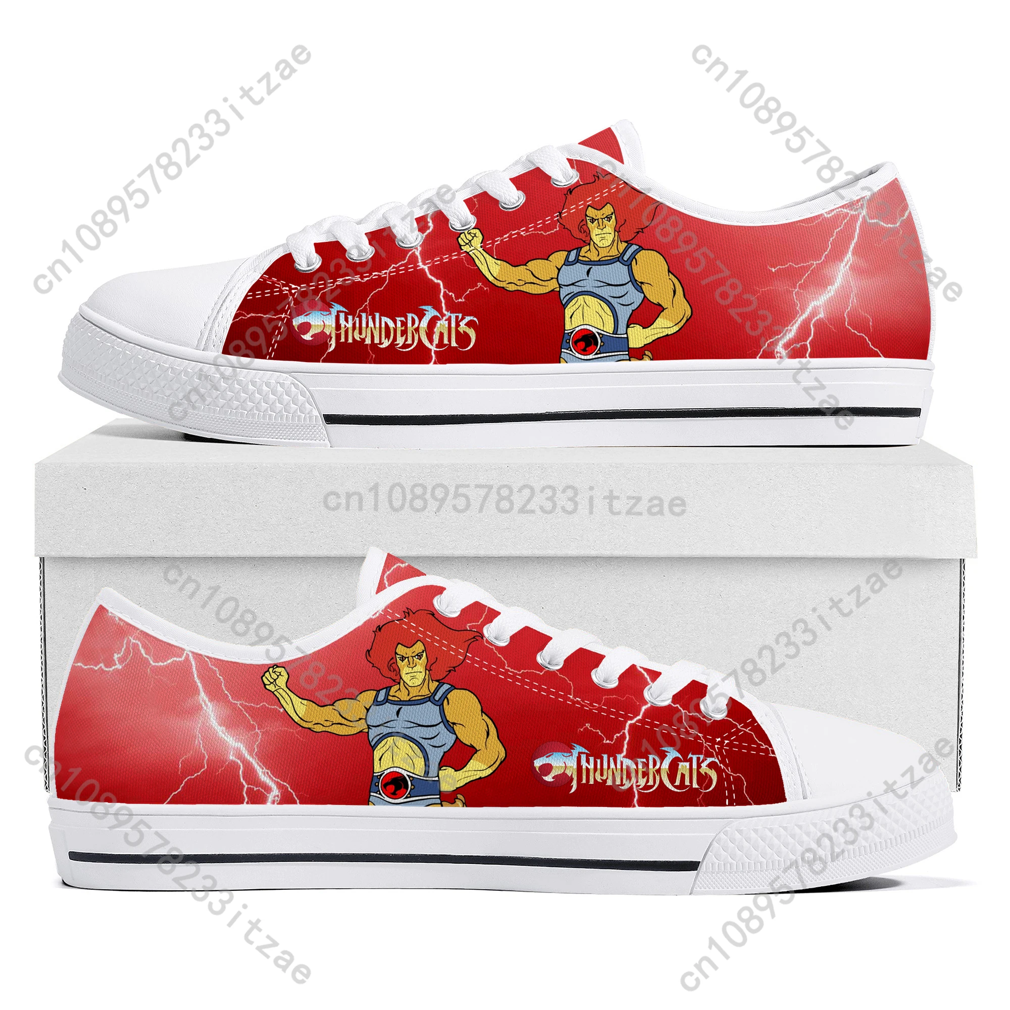 Thundercats Cartoon Manga Low Top Sneakers Mens Womens Teenager High Quality Canvas Sneaker Couple Shoes Custom Black Shoe 3