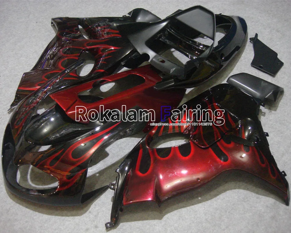 

For Suzuki TL1000R Body Kit 1998-2003 TL1000 R TL 1000R Red Flame Bodyworks Aftermarket Fairing (Injection molding)