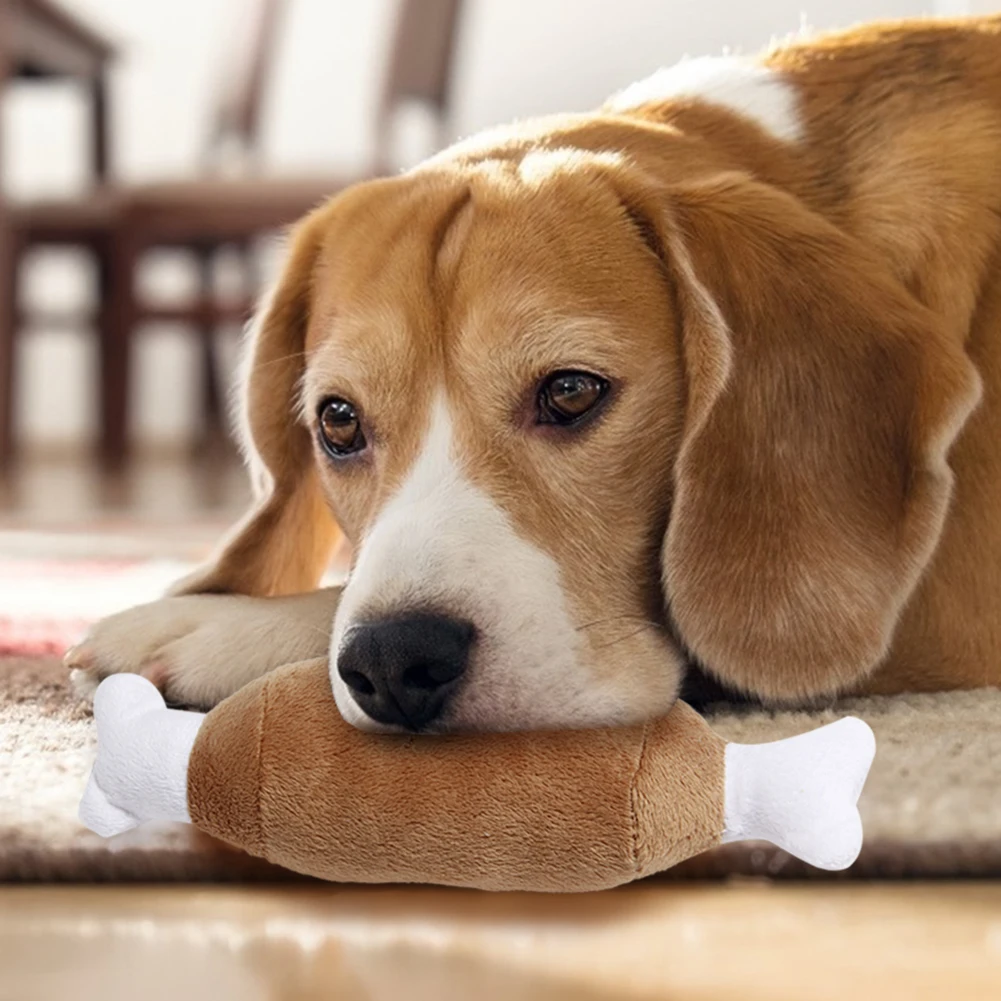 Squeaky Pet Chew Toys Dog Stuffed Toys Creative Squeaking Fruits Vegetables Toy Interactive for Small Medium Dogs