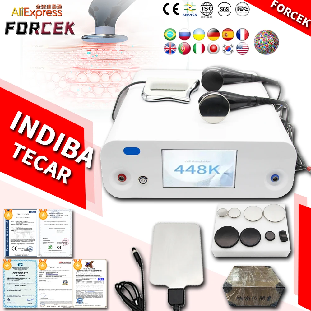 

INDIBA Tecar 2024 Newest 448KHZ Cavitation Body Care System RET CET Slim Machine for Weight Loss Spain Technology Duty Free