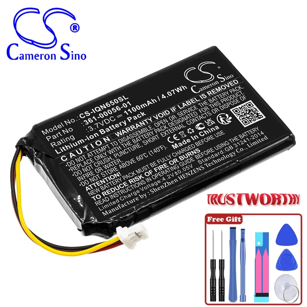Gps, Navigatore 1100Mah/4.07Wh Batteria Per Garmin 361-00056-01 Nuvi 65 65Lm 65Lm 6 "010-01211-01 Nuvi 53 Nuvi 53Lmt