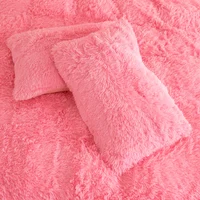 Ensemble de housse de couette luxueux en peluche 3 pièces – Literie confortable et douce, parfaite pour le confort de la chambre à coucher, idéale pour les chambres d'amis et les dortoirs Aesth 4