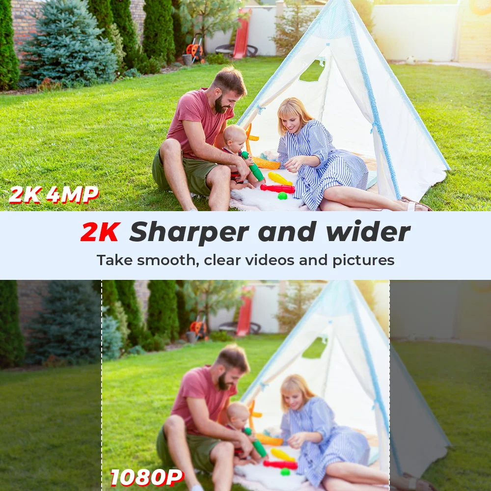 4MP 2K Outdoor Wifi PTZ Security Camera