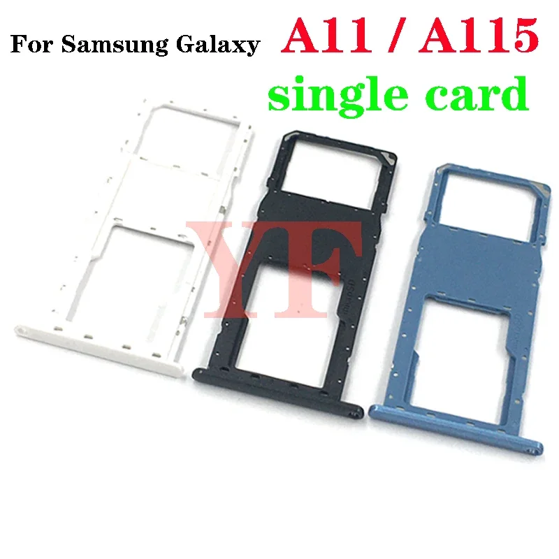 For Samsung Galaxy A11 A115 A115F Single SIM Card Tray Dual SIM