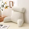 Adult Reading Pillow Ultra-Comfy Removable Linen Cover Detachable Neck Roll Unmatched Support Bed Rest Sit Up Pillows 2