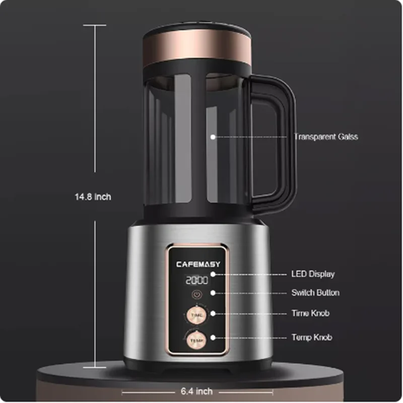 Coffee Bean Baking Machine Small Household Temperature Regulating Cooling Automatic Timing Hot Air Bean Baking Machine