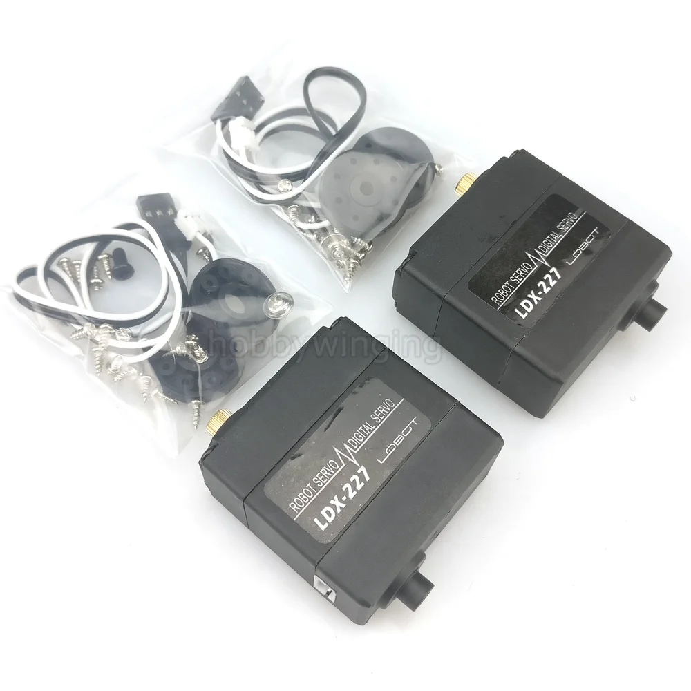 

2pcs/lot 270 Degree 15kg/17kg Biaxial Digital Servo Ldx-227 High Torque Metal Gear for Android Manipulator Mechanical Arm Robot