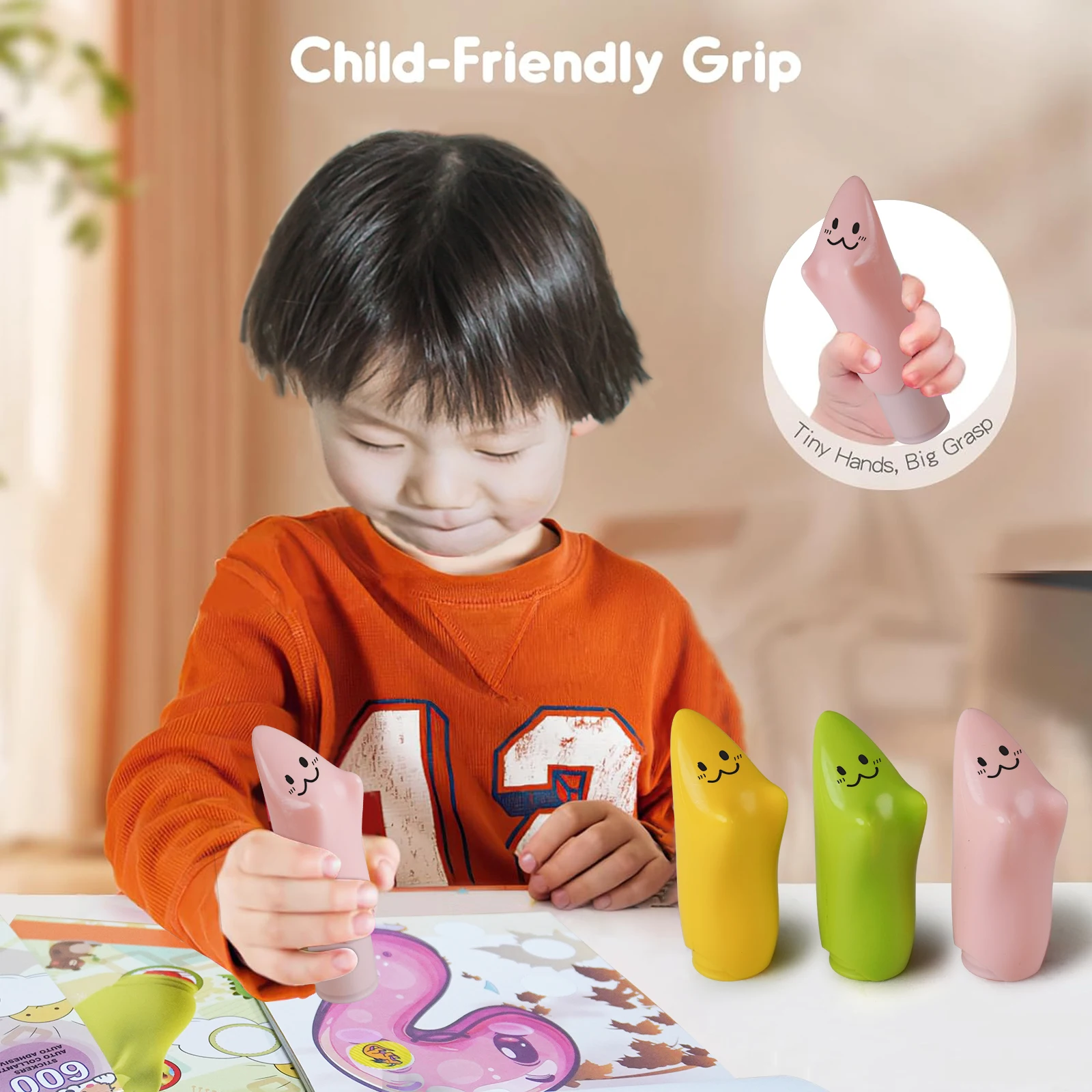 Sticker Stamper Kids Toy with 600 Stickers and 24-Page Activity Pad for Toddlers, Boys & Girls Ages 3+ Arts and Crafts Creative