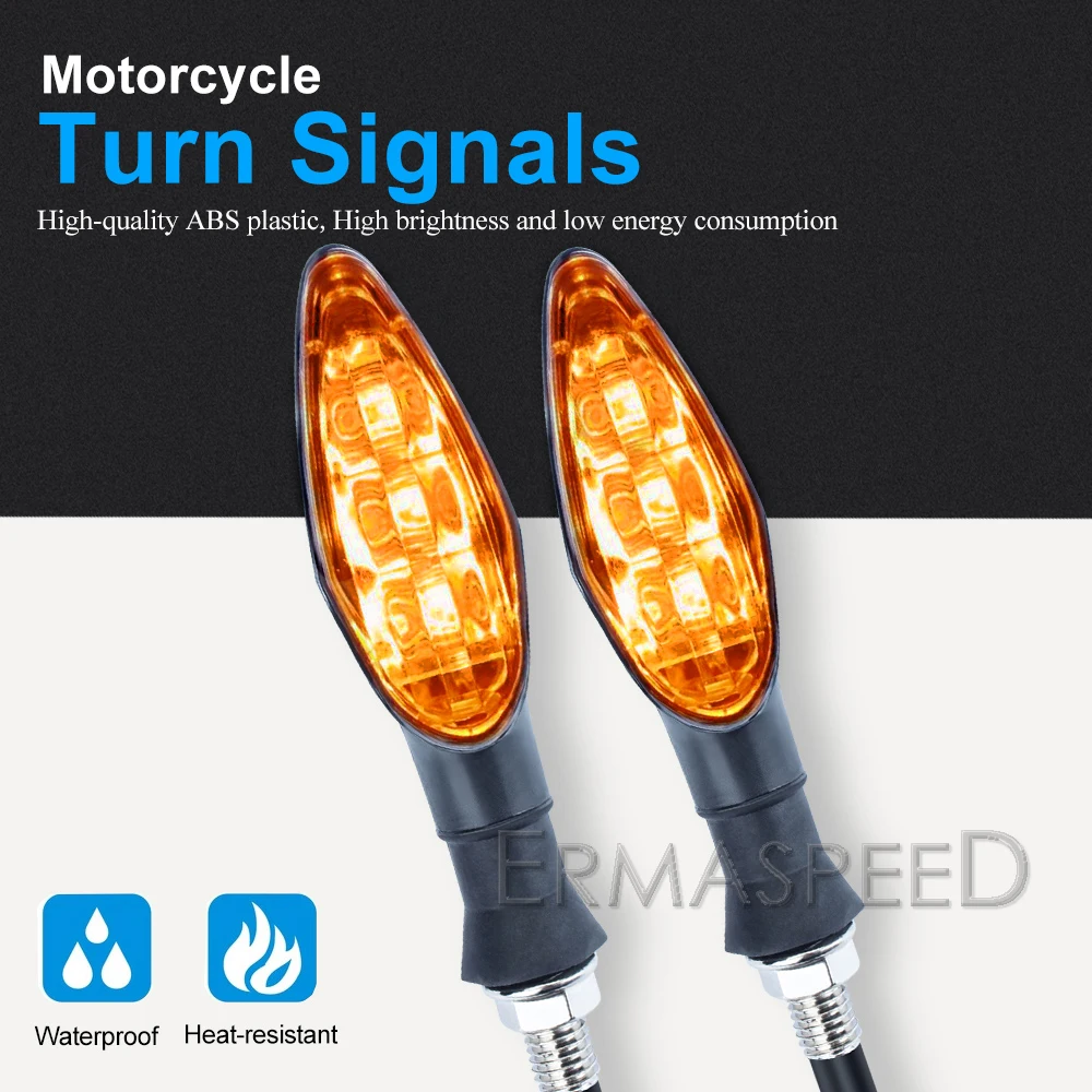 4 Indicatori Di Direzione Per Moto - LED Gialli, 12V, Impermeabili - Foto 8