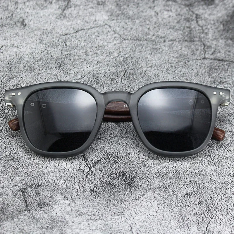 Men Vintage Wooden Frame Sunglasses Classic Brand Sun Glasses Coating Lens Driving Eyewear for Men/women