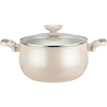 LFGB Certificated Ceramic & Titanium Saucepot Anti-overflow Soup Pot Scratch and Blacking Resistant Stewing Pot for Kitchen 1