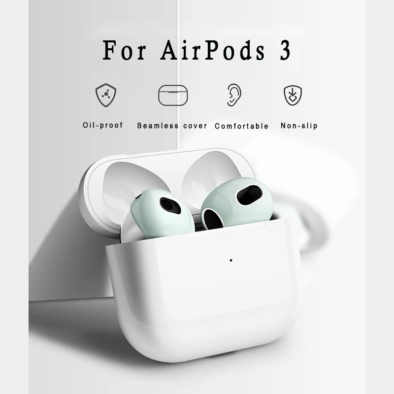 For Apple AirPods 3 Generation Ear Cover Silicone Protective Skin