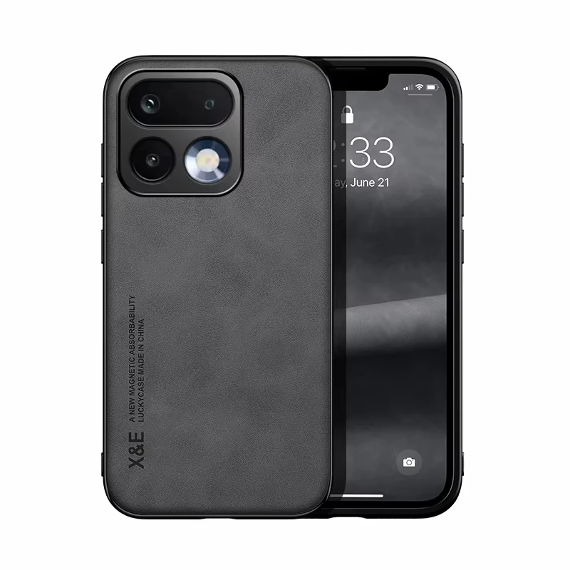 Magnetic Sheepskin Leather Luxury Slim Anti-Slip Shockproof Phone Case
