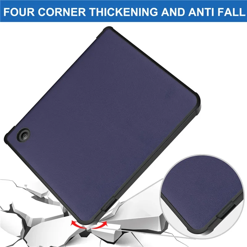 Capa Inteligente para Funda Kobo Libra Case de Couro do Plutônio Tpu Volta Fold Suporte Capa Protetora para Kobo Libra Case com Sono Wake - Imagem 4