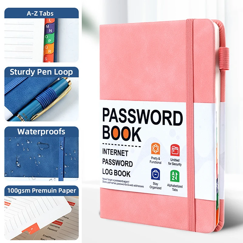 Password Keeper: Alphabetical Pocket Address Log and Password Organizer Notebook