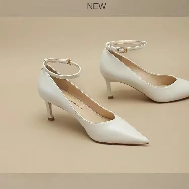 

Туфли женские на высоком каблуке-шпильке с острым носком