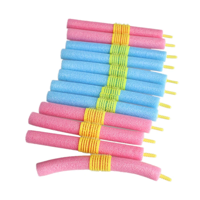 Soft Hair Curler Roller Curl Hair Bendy Rollers Flexible DIY Magic Curlers Tool Styling Rollers Sponge Curling 12PCS
