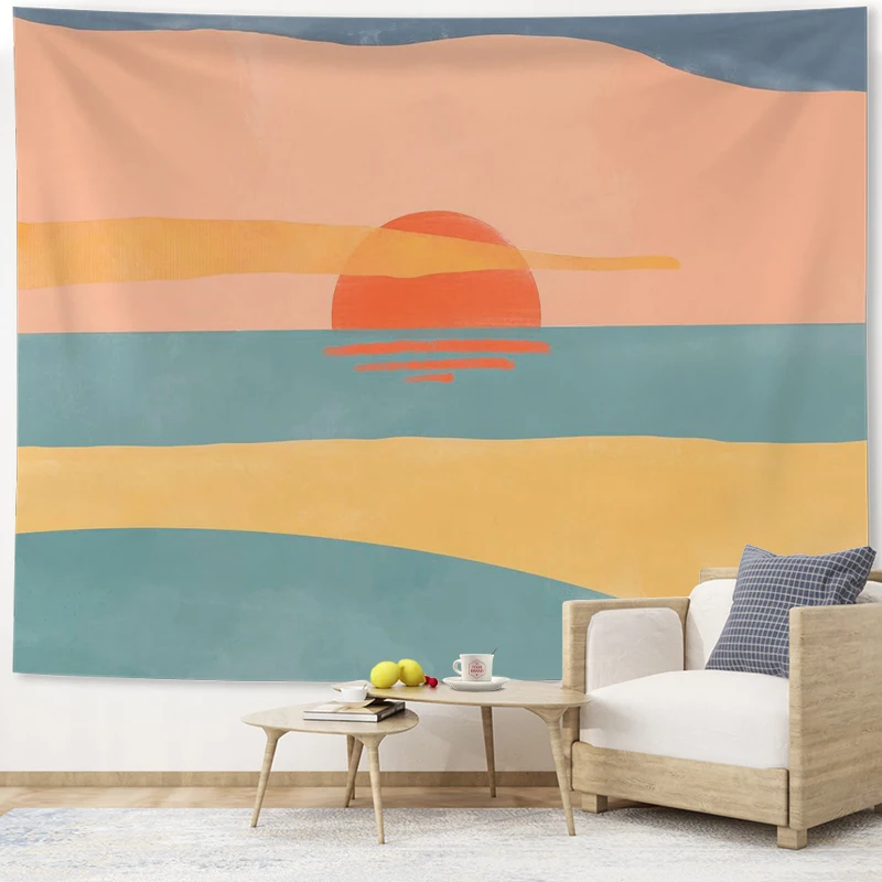

Abstract Watercolor Painting Aesthetics Art Tapestry Wall Hanging Bohemian Hippie Psychedelic Witchcraft Room Bedroom Home Decor