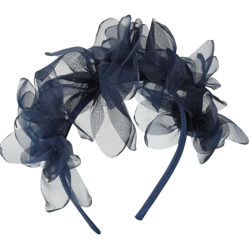 

Tulle Flower Floral Hair Bands Birthday Party Photo Booth Props for Girls Ladies HXBA