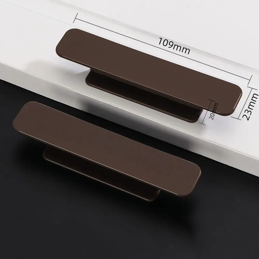 Door Handles Self-Adhesive Plastic Knob 109*23mm 2Pcs For Cupboard Wardrobe Drawer Door Window