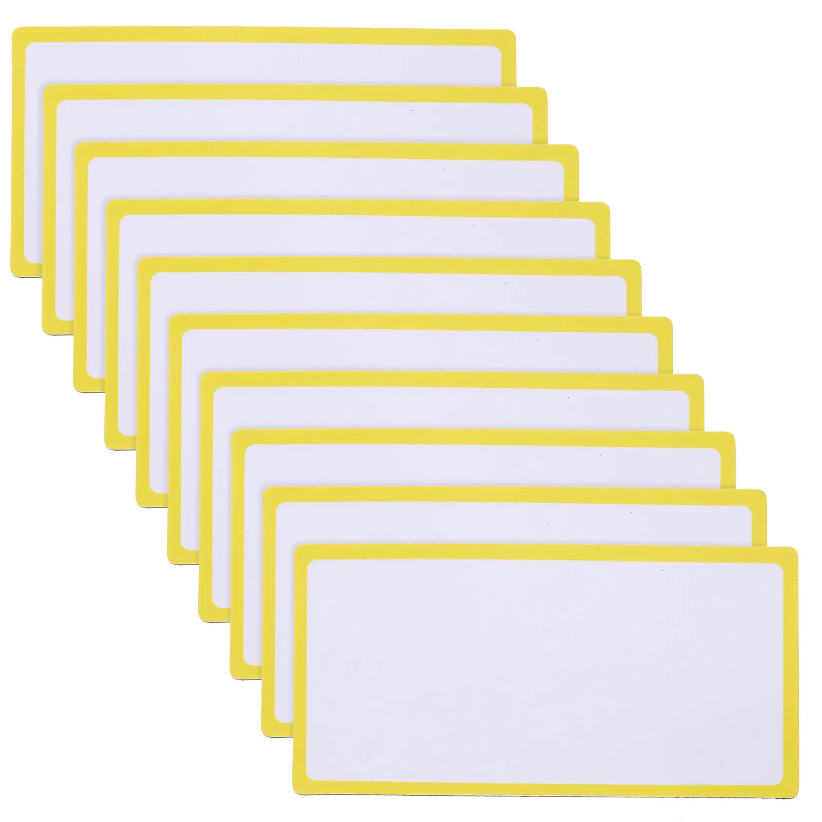 10Pcs 건식 지우기 자석 라벨 화이트 보드 냉장고 문 사무실 연구 홈 스토리지 용 다기능 이름표