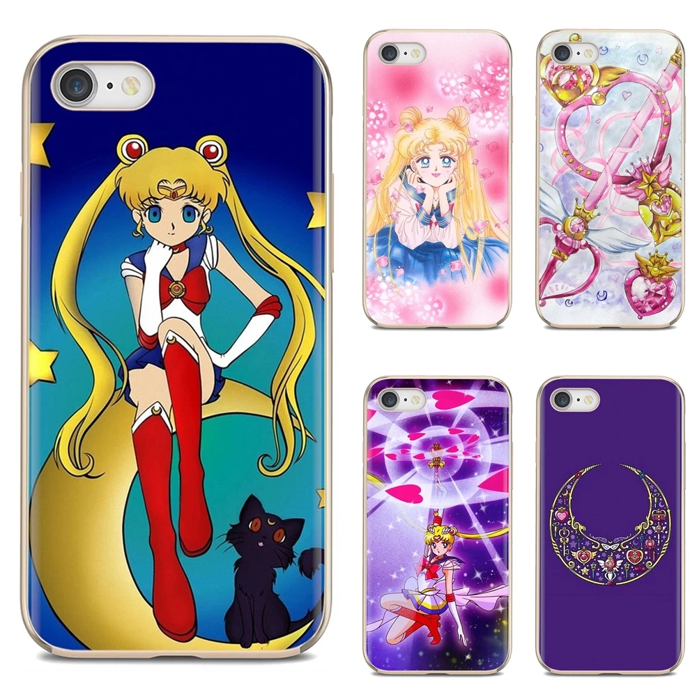 For Huawei P50 P30 P40 P20 P8 P9 P10 Lite Pro 2016 2017 P Smart Plus 2019 Soft Cases Cover JP ART Comic Sailor Moon Lovely Girl |