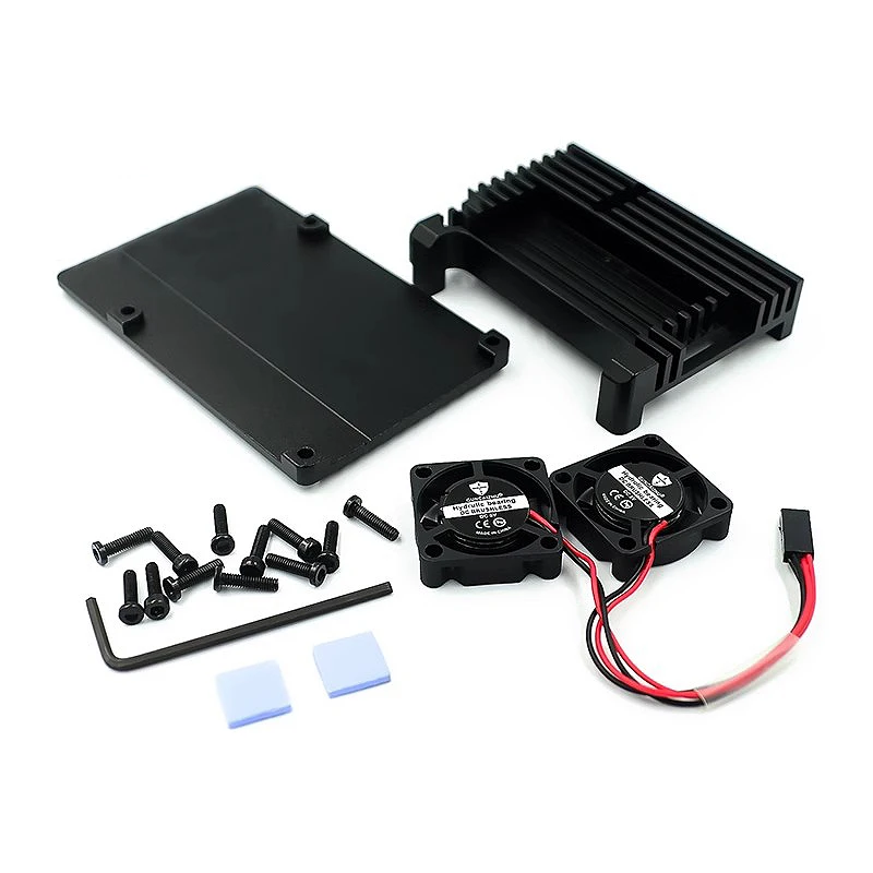 Aluminum Case with Dual Cooling Fan - Premium Metal Enclosure