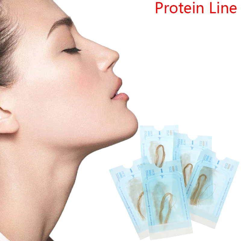 Radar Thread No Needle Silk Fibroin Line Carved Protein Line Collagen for Facial Lift Anti Aging Hyaluronic Tightening Skin Care
