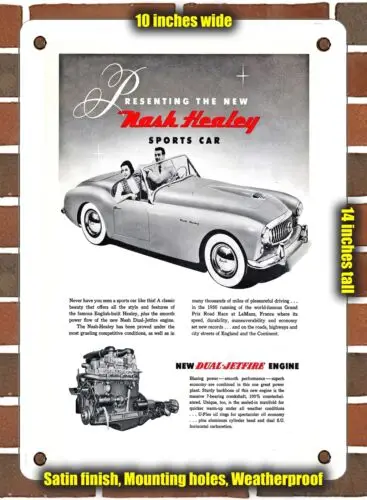 

Металлический знак-1951 Nash Healey - 10x14 дюймов