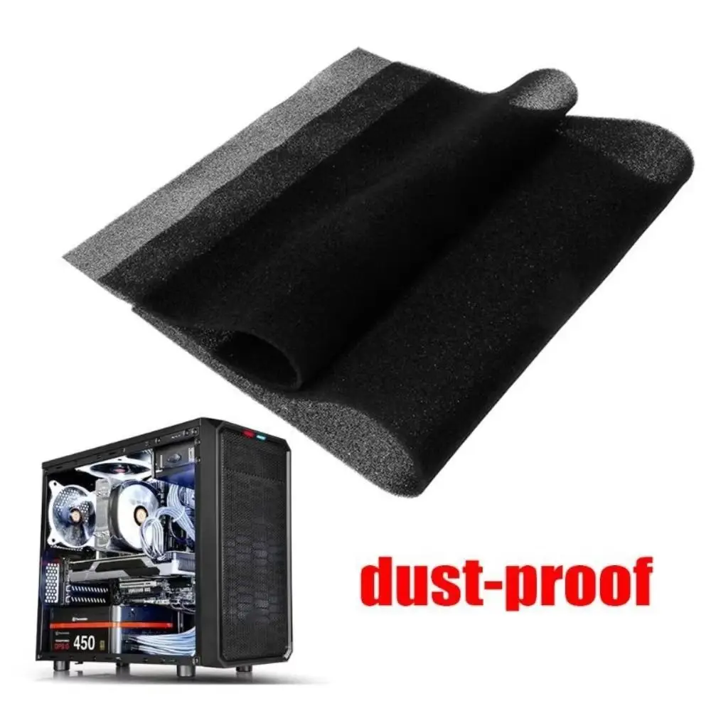 새로운 DIY 컴퓨터 먼지 필터 메쉬 3mm/5mm 500*400*mm 팬 쿨러 캐비닛 필터 블랙 60PPI PC 케이스 팬 쿨러 스폰지