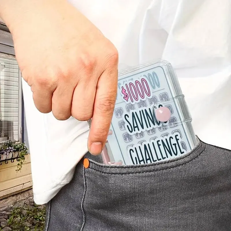 Ultimate Savings Challenge Binder with Durable Glossy Envelopes - Perfect Christmas Money-Saving Gift