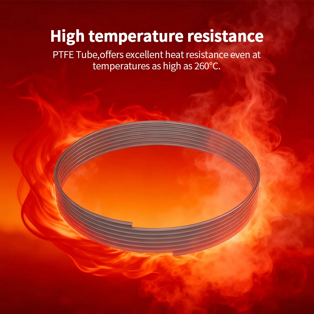 Tube PTFE 4mm pour Imprimante 3D - 1M/2M/4M Haute Température