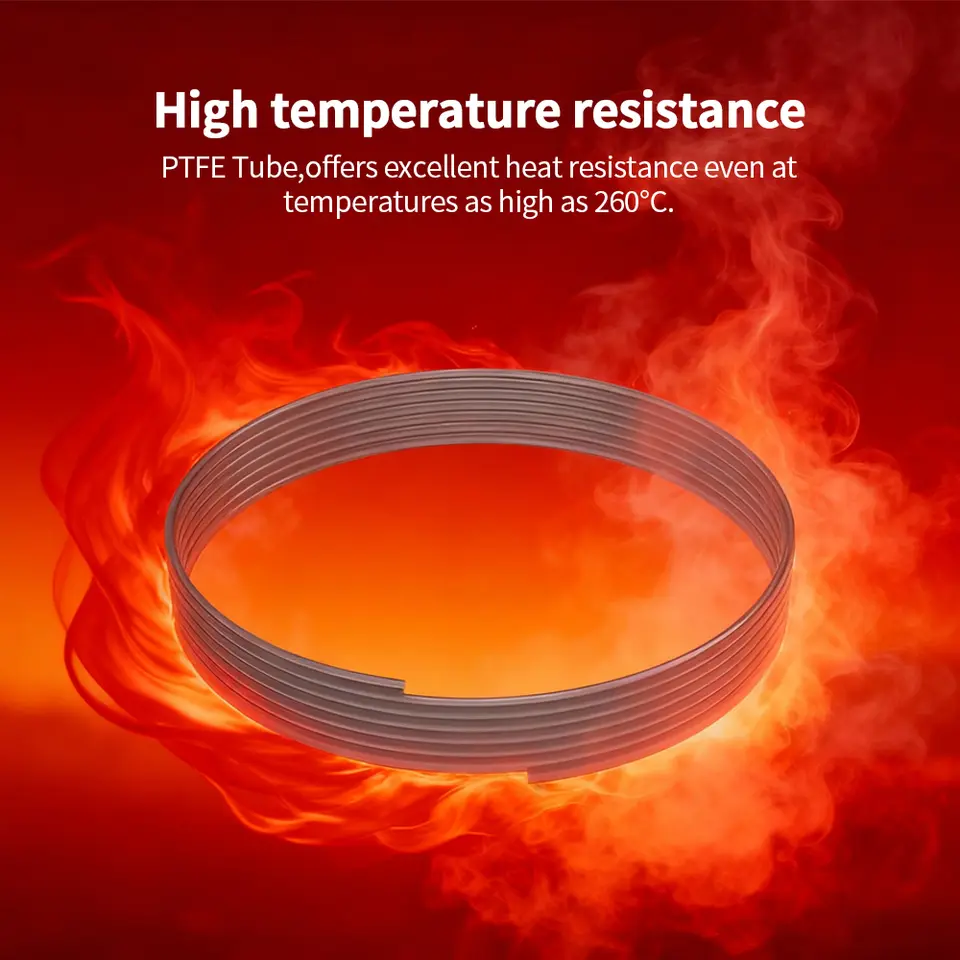 For Bambu Lab Creality Voron Anycubic Star Shaped PTFE Tube 4mm OD Low-Resistance High Temperature Resistance PTFE Tube image 6