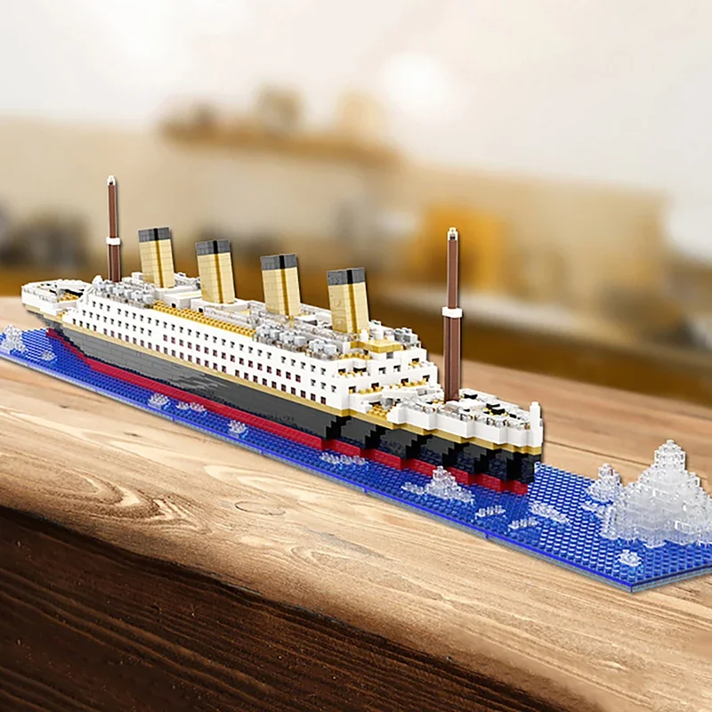 

Titanic Model Large Cruise Ship/Boat 3D Micro Building Blocks Bricks Collection DIY Toys for Children Christmas Gift