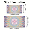 Quick-Dry Tropical Mandala Beach Towel | Soft, Absorbent & Lightweight | Fantasy Woven Towel for Travel & Poolside 4