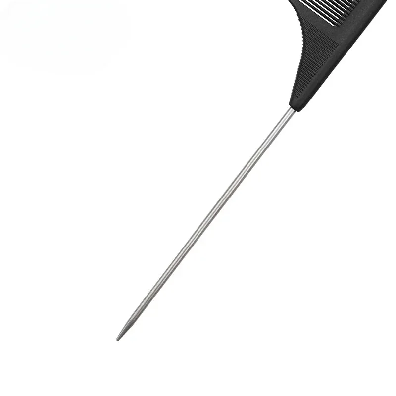 전문 뾰족한 꼬리 헤어 스타일링 빗, 정전기 방지 헤어 염색 브러시, 이발사 스틸 바늘 핀, 쥐 팁 빗, 이발사 액세서리