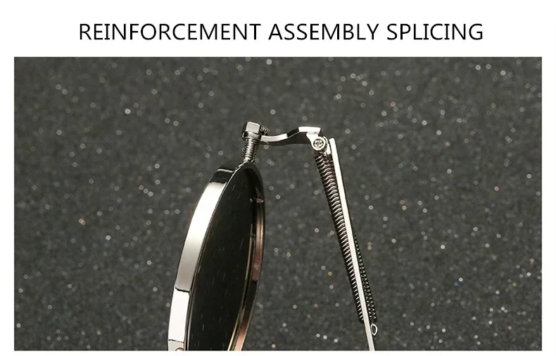 Lunettes de soleil rondes rétro tendance pour hommes