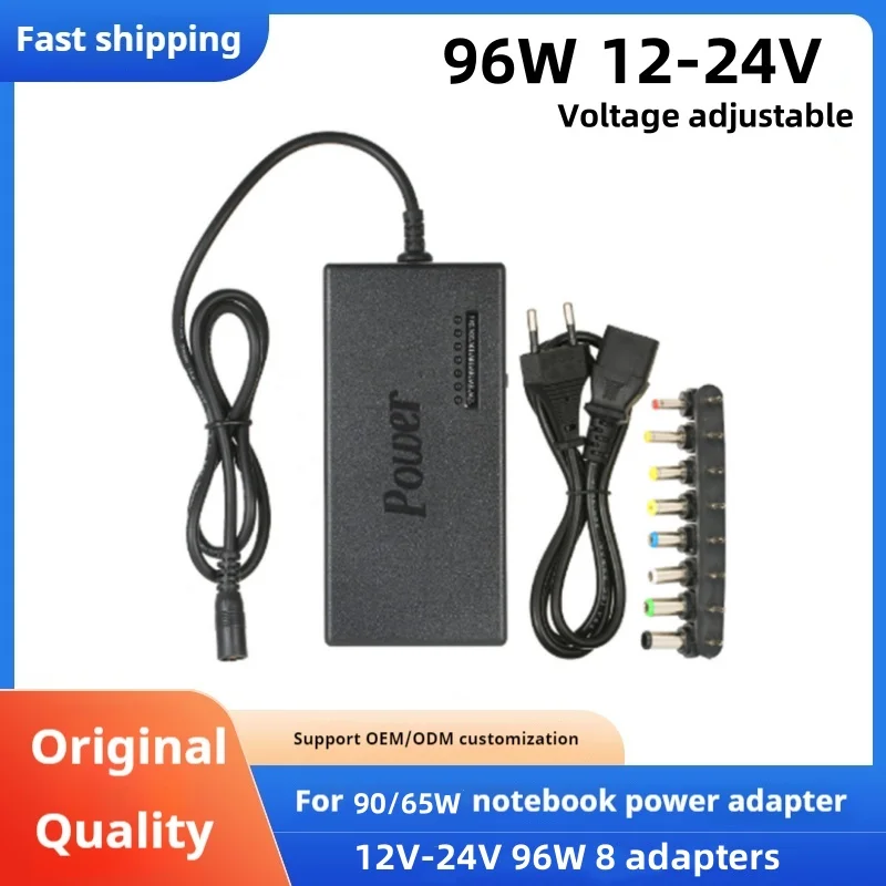 96W 범용 휴대용 AC 노트북 전원 어댑터 도시바 Hp Asus Acer Sony Lenovo 용 12V 15V 16V 18V 19V 4.5A 20V 24V 충전기
