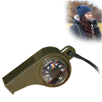 3-in-1 Emergency Survival Whistle & Compass 1