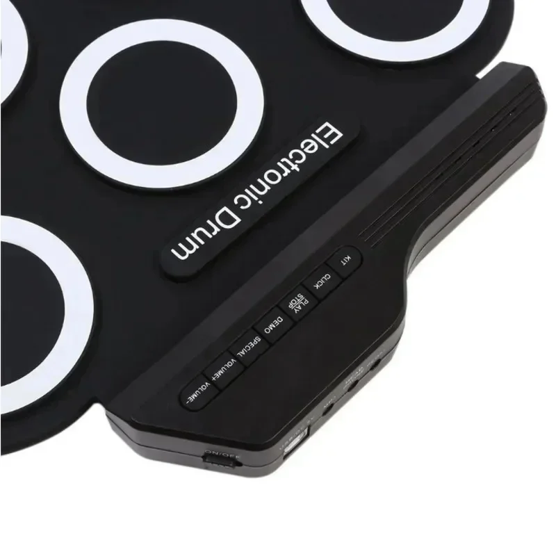 Hand Roll Silicone Folding Rack Drum Portable USB Electronic Drum Jazz Portable Hand Roll Electronic