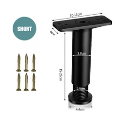 Set of 2 Heavy-Duty Telescopic Adjustable Support Legs for Bed Frames & Furniture - Durable Plastic Steel, Easy Installation (2PCS 15-25cm)
